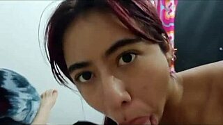 stepbro unloads cum deep in sexy teen mouth!