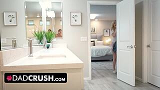 Pretty Big Titted Blonde Teen Pranks Stepdad into Taboo Fuck