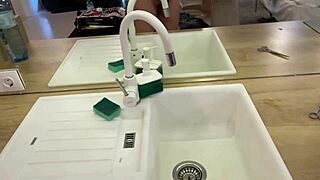 omg i'm this horny petite blonde flashing my shaved pussy ass during casting fun