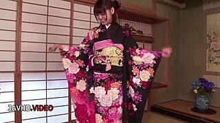 Wild Japanese Milf In Kimono Fucked Hard And Creampied Deep