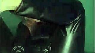 that bimbo sissy in glasses gets femdom toilet slave training with jerk off commands