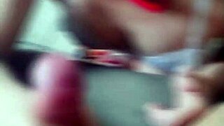 Skinny Short-Haired Brazilian Hottie Drains Cum from Black Stud