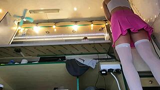 european babe skips panties for quick study cash