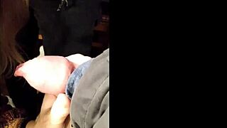 naughty housewife sucks cock dirty while chatting on phone to mummy