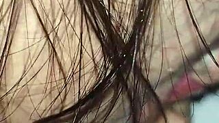 amateur foot fetish couple plays toes on bed all night