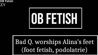 brazilian goth princess teen gets her perfect feet licked stripped and worshiped by lezdom