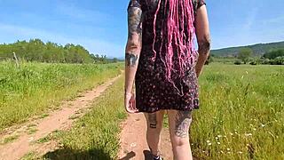 Fucked a stranger in the field outdoors! 🌾🍆