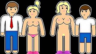 Stepdad's Wife Sucks Me Off Under Blanket While He Talks Oblivious