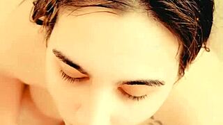 Rubynalexfantasy endures intense face and anal shower session