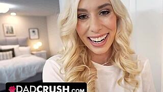 Pretty Big Titted Blonde Teen Pranks Stepdad into Taboo Fuck