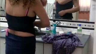 spying on stepmom bathroom prep for taboo sex compilation