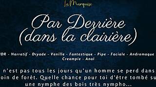 french nympho loves anal outdoors in clearing 🍑😈