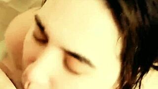 Rubynalexfantasy endures intense face and anal shower session