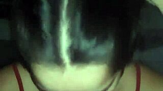 novinha debora prado drops to her knees for deep nighttime blowjob