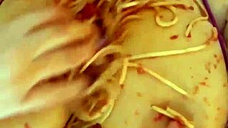 whoa, craziest arab snowwhite stepsis stuffs food in her huge wet pussy 😱 kinky la amateur solo fetish!!