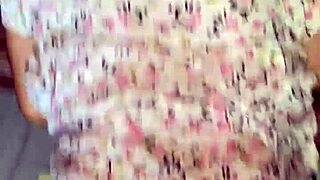 pregnant teen neighbor flashes tits then gets doggystyle creampie in living room