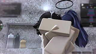 yuuka punished for crashing with fingering blowjob and sex part 1