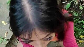 i creampied horny filipina outdoors we nearly got busted pounding