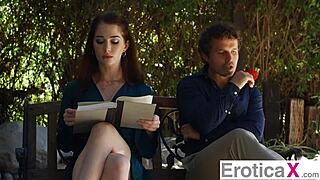 petite wife, why ride this stranger's monster cock so sensually outdoors?