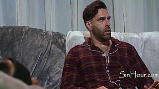 stepdad ken feels indoor camping trip w lily starfire hot