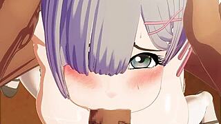 rem gets banged hard by the whole gang emoji gangbang fest 🔥💦