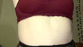 Chubby Curvy Striptease Teases Big Black Cock Dildo Fuck