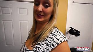 cute curvy blonde breanna deepthroats big cock pov then pussy and asshole doggystyle cumshot