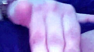 Latina cougar touches herself while watching porn during sexy yoga workout