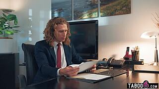 Thick arab bbw sarah and karla lane share boss cock at work