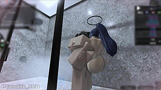 yuuka punished for crashing with fingering blowjob and sex part 1