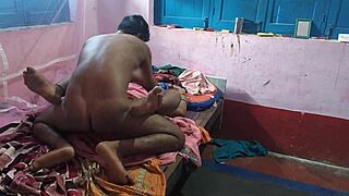 skinny indian aunty sneaks first time sex with best friend in underwear