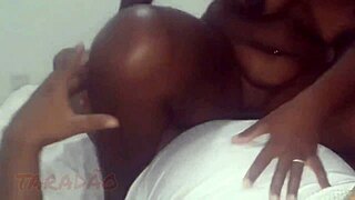 Who wouldn't love watching my ebony beauty ride that fat cock deep?