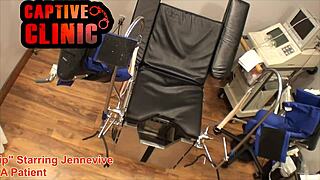 Jennevive strips naked during Pathway to Citizenship bondage bloopers