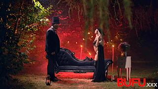 Veronica Leal Takes Rough Anal in All Holes on Halloween Outdoors