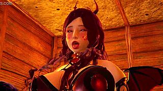 Sharlea and glyssha succubus lesbians lick wet pussies