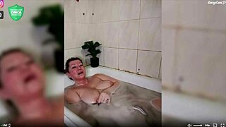 Aimee's shaving pussy jerking mature bitch bathroom close-up 🚿😈