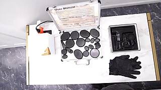 Curious milf's tight pussy stretched wide by masseuse's massive bbc deepthroat doggystyle cumshot