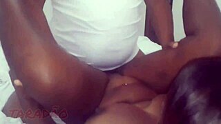 Who wouldn't love watching my ebony beauty ride that fat cock deep?