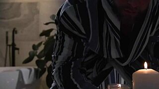 sensual seth and leana lovings start with nuru massage shower then deepthroat titty fuck creampie petite brunette action