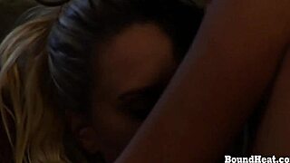 two seductive teen slaves trapped fingering pussies for femdom mistress