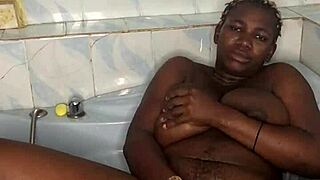 oh shit... bathroom solo with my massive dildo making huge tits bounce crazy