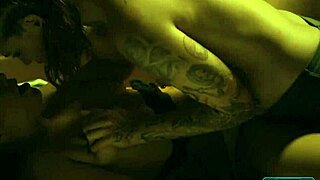 Lesbian babes brawl and finger each other in exclusive girls fight club