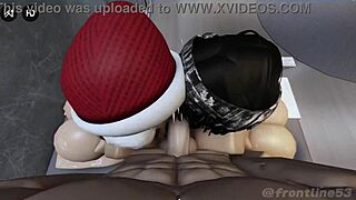 2 horny sluts i met ingame wanted to fuck part 2 there huge tits and asses bouncing