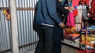 Indian girlfriend bent over in black dress for hardcore doggystyle pounding!