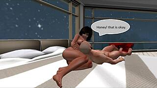 wearing the horns part 1 cuckold comic where pregnant wife cheats with cartoon lover