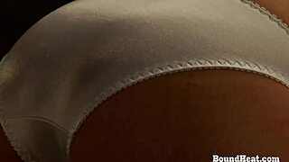 naughty oiled slave madame bound fingered licked to moaning orgasm by mistress