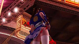 doa-ka-f11 teases topless in panties with erotic dance