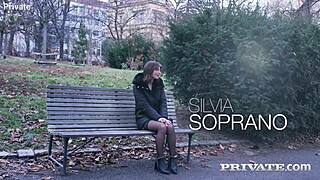 wanna watch silvia soprano's shaved pussy ride bbc in wild debut?