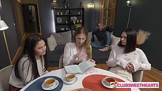 x-ray temptation unfolds with juicy teen orgy blowjobs and rides