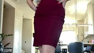 stepmommy's pantyhose pussy clit has you hooked for ass worship